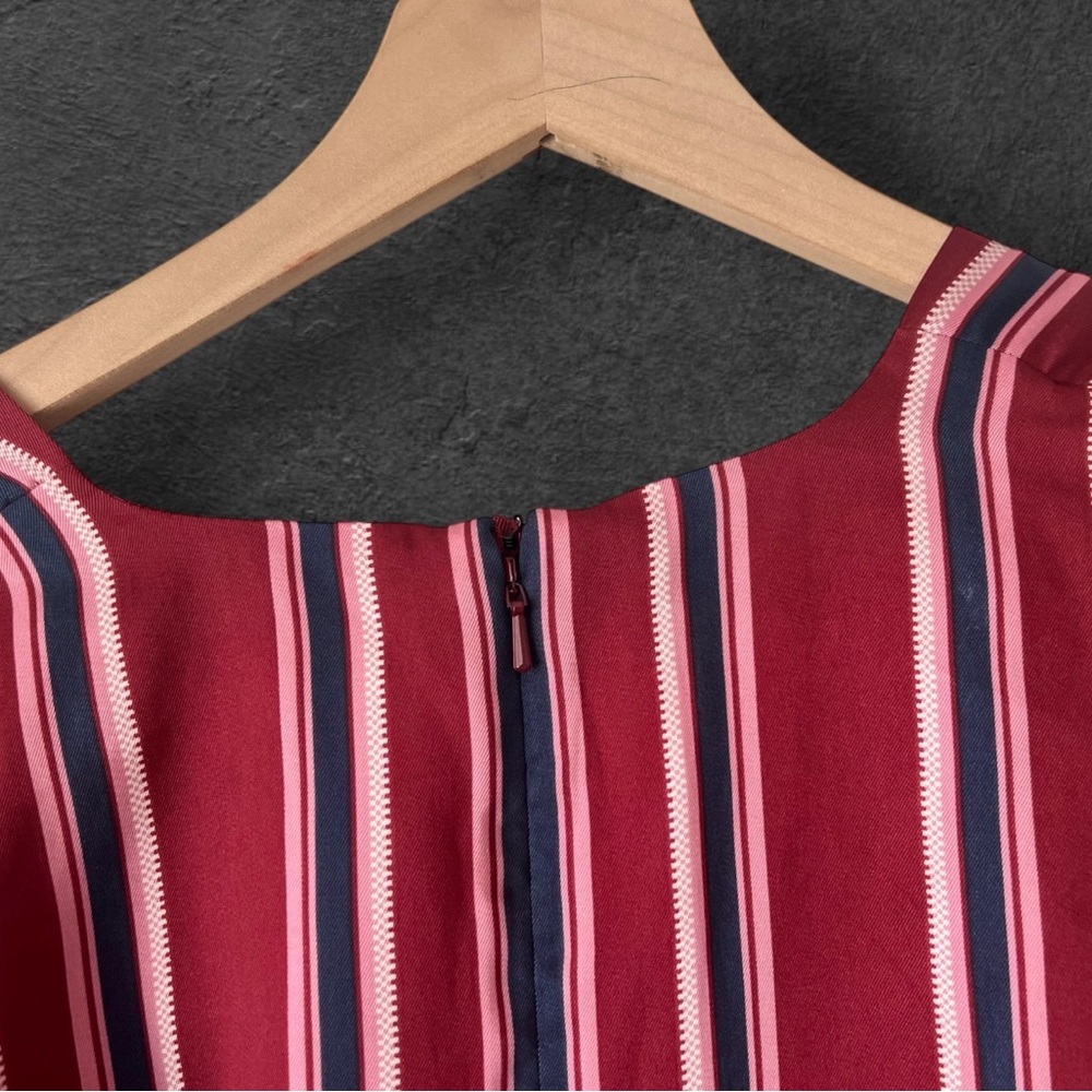 Alexis Tena Striped V-neck A-line Deep Plunge V Mini Dress Size S - Picture 14 of 14